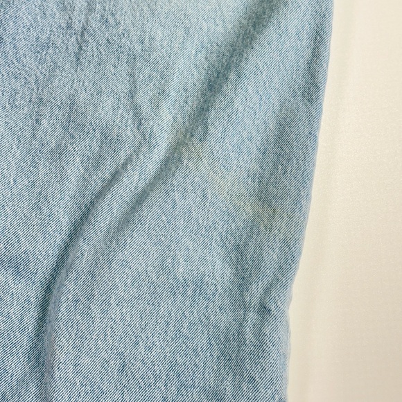 Levi’s 501 women’s straight leg denim jeans rigid fit distressed repair W28 L32 - Picture 5 of 10